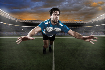 Poster - Rugby player