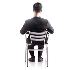 Wall Mural - Business man sit