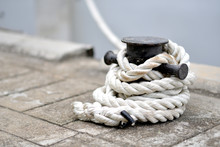 An Image Of A Rope In A Port Of USA