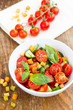 © tata99may - Tomato salad with cucumber and croutons