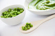 green peas and soup