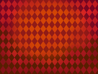 Red diamond shapes Argyle pattern background