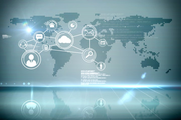 Poster - Futuristic technology interface
