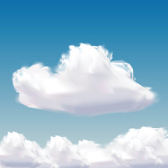 Wall Mural - cloud on natural blue sky