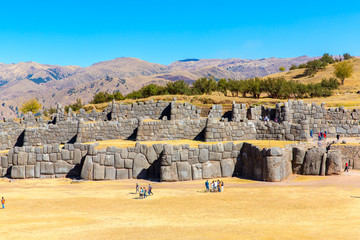 Inca Wall in SAQSAYWAMAN, Peru, South America