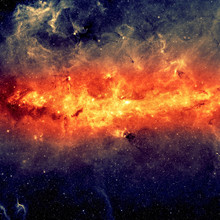 Center Of The Milky Way Galaxy. Elements Of This Image Furnished By NASA.