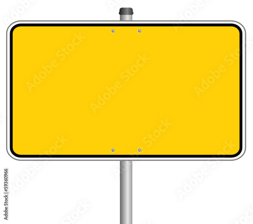 Ortsschild Schild Gelb #131213-svg01 Stock-Vektorgrafik ...