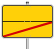 © FM2 - Schild Ortsausgang gelb  #131213-svg02