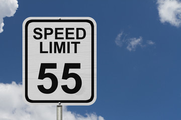 Poster - Speed Limit 55 Sign