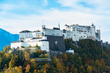 General view of the historical center of Salzburg, Austria