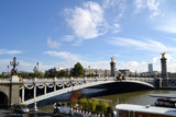 Fototapeta Paryż - Alexander Bridge in Paris, France