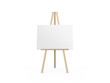 Easel with White Canvas