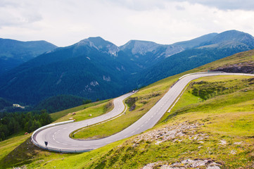 high alpine road in Kaernten (Carinthia) - Nockalmsttrasse