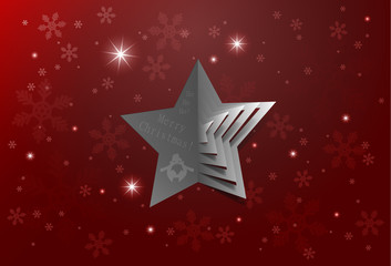 Abstract Christmas Star Background