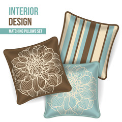 Set of decorative pillow