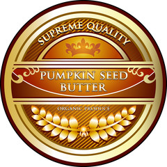 Pumpkin Seed Butter Vintage Label