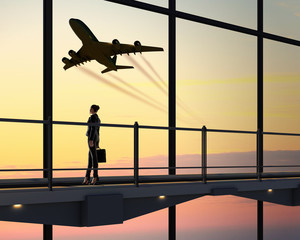 Businesswoman at airport