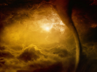 Wall Mural - hell tornado