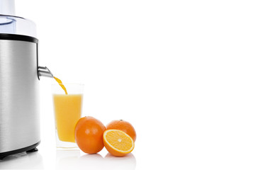 Wall Mural - Fresh orange juice background.