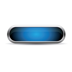 Fototapete - Blue web button