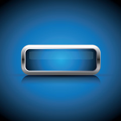 Fototapete - Blue web button