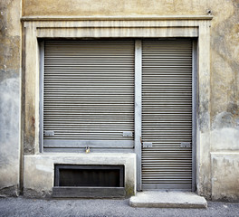 Canvas Print - old store front