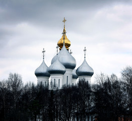 stone chapel, orthodox church, Russia