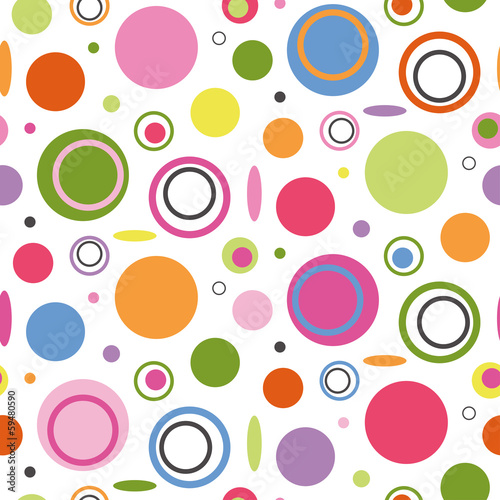 Naklejka na szybę colorful circles pattern