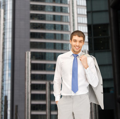 Sticker - handsome businessman in suit