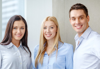 Wall Mural - happy business team in office