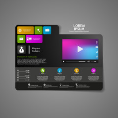 Wall Mural - clean, modern website template design