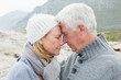 © lightwavemedia - Close-up side view of a romantic senior couple