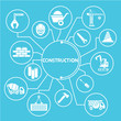 construction network info graphics