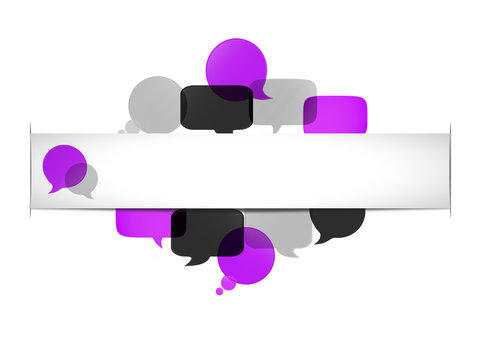 bannière titre infographie : violet