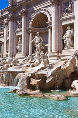 Canvas Print - Fountain di Trevi