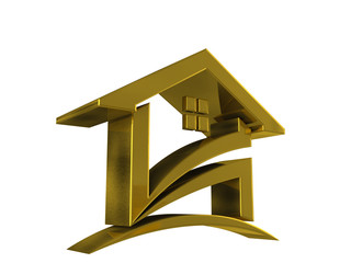 Wall Mural - Gold House Logo