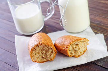 Canvas Print - bread with milk