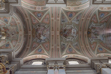 Warsaw, Poland, St Anne's Church, The Ceiling