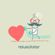 © aeroking - resuscitator hurry to the heart is sick