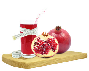 Wall Mural - pomegranate juice