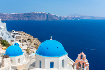 The most famous church on Santorini Island,Crete, Greece