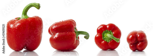 Naklejka dekoracyjna Red peppers