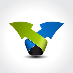 Poster - Vector business arrow symbol, options, steps, layout