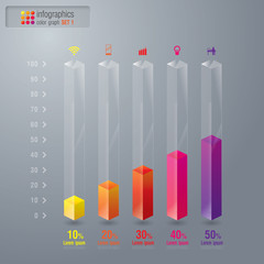 Aufkleber - Infographics vector design template.