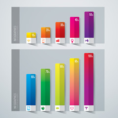 Aufkleber - Infographics vector design template.