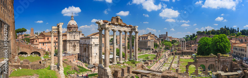 Roman Forum in Rome Canvas Print