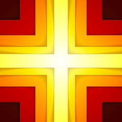 Aufkleber - Abstract red and orange triangle shapes background