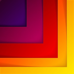Aufkleber - Abstract red and orange triangle shapes background