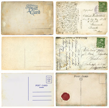 Old postcards set