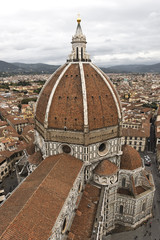 Fototapete - Dom Panorama Florenz Italien